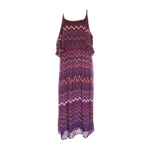 Urban Love Maxi Dress Womens XL Purple Boho Bohemian Spaghetti Straps Comfort